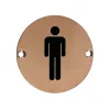 Zoo Hardware Sex Symbol - Male - 76mm dia - PVD Bronze
