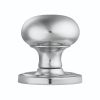Concealed Fix Mushroom Mortice Knob - Polished Chrome