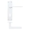 Zoo Hardware Leon lever on lock backplate - Polished Chrome