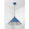 Hammered Nickel Hockley Pendant in Upstream