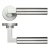 Zoo Hardware Orion Lever on Round Rose - Stainless Steel