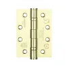 Zoo Hardware Ball Bearing Hinge - Steel 102 x 76 x 3mm - Electro Brass