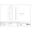Polished Nickel 250mm Plain Rectangular Pull