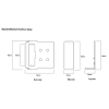 Borg BL2605 MG Pro ECP - Easicode Pro, Marine Grade Hex Knob Keypad, Inside Rim-Fixed Deadbolt, MG Pro (Black) Finish