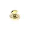 Polished Brass Round Thumbturn Set (Art Deco)
