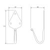 Coat Hook - Flat Black