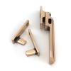Polished Bronze Night-Vent Locking Art Deco Fastener