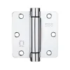Zoo Hardware Spring Hinge Plus Slave Pack - Radius - 3.5"x3.5"x2.5 - Polished Chrome (Contains 2 Spring and 1 Unsprung Hinge)