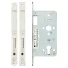 Zoo Hardware Din euro deadlock - backset 60mm - radius - Satin Stainless