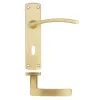 Zoo Hardware Toledo lever on lock backplate - Satin Brass