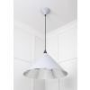 Hammered Nickel Hockley Pendant in Birch