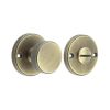 Burlington Westbourne Knurled Turn & Release Antique Brass - By Frelan Hardware - BUR180AB