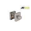 Jigtech Square Bathroom Turn & Release Set Satin Chrome
