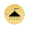Zoo Hardware Shower - 76mm dia - PVD Satin Brass