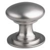 Victorian Cupboard Knob 50mm - Satin Nickel