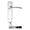 Zoo Hardware Toledo lever on euro backplate - Polished Chrome