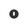 Zoo Hardware Standard profile escutcheon - Oscuro Matt Black