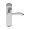 Serozzetta Lever On Latch Backplate - Satin Chrome