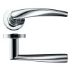 Zoo Hardware Vesta lever on round rose - Polished Chrome