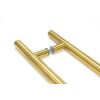 Aged Brass (316) 0.9m T Bar Handle B2B 32mm Ø