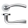 Zoo Hardware Siena lever on round rose - Polished Chrome