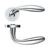Zoo Hardware Verona lever on round rose - Polished Chrome
