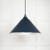 Hammered Nickel Hockley Pendant in Dusk