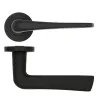 Zoo Hardware Como Lever on Round Rose - Black